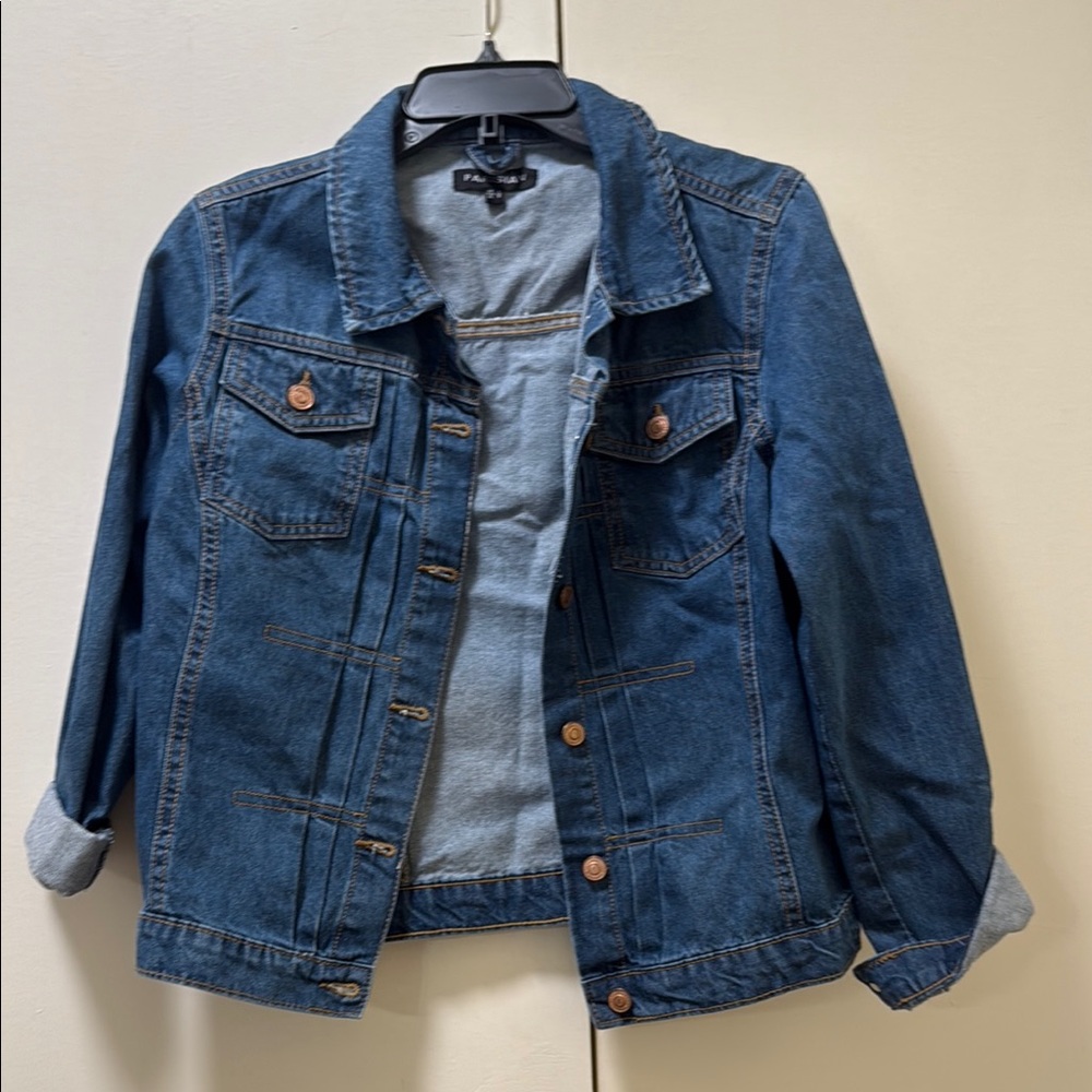 Faded Glory Blue Jean Jacket Classic Denim Style